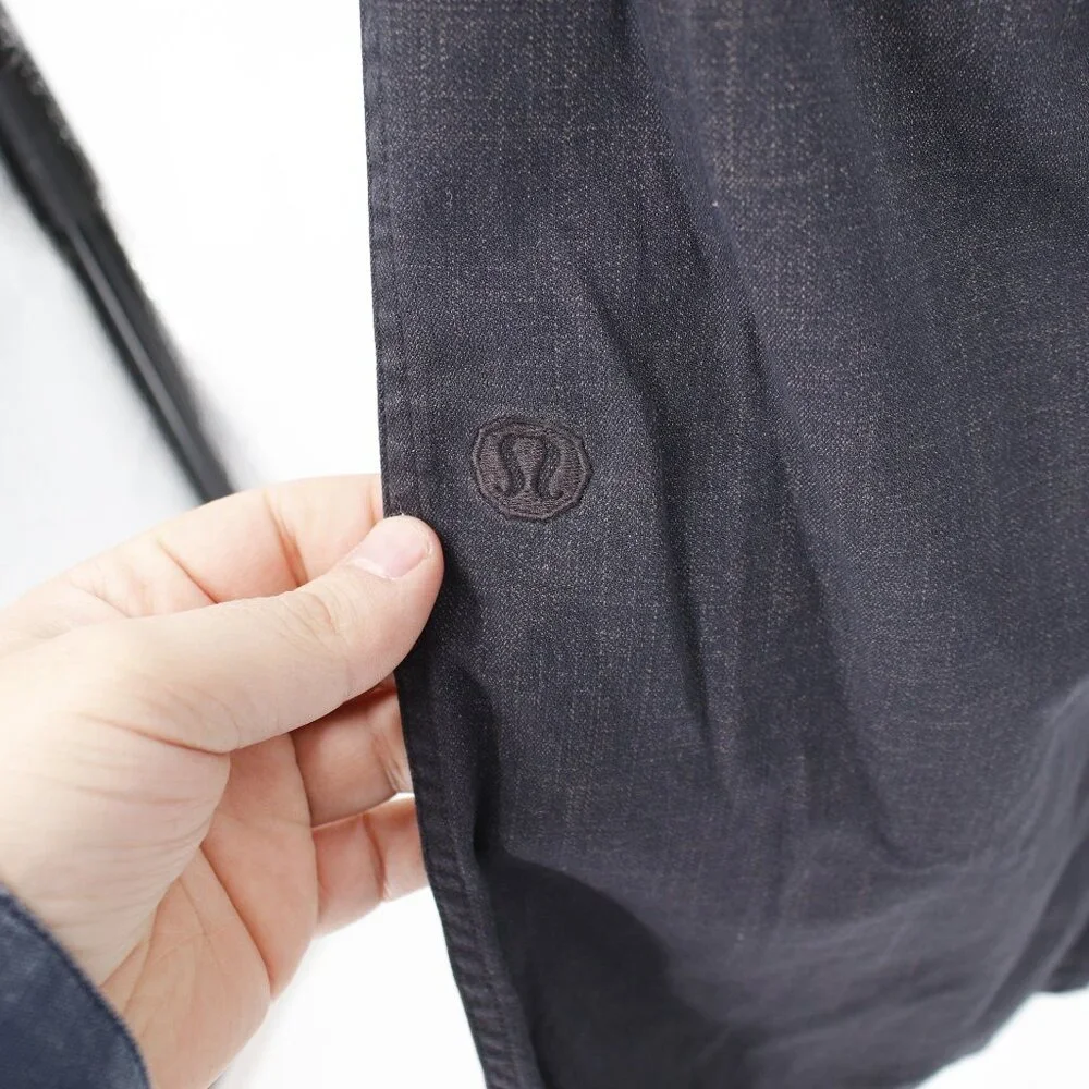 lululemon pants mens 36 L32 straight leg flat front chino athleisure mid rise